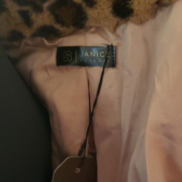 Rebel Sparkles Be You Boutique Animal Print Teddy Jacket - Picture 5 of 15